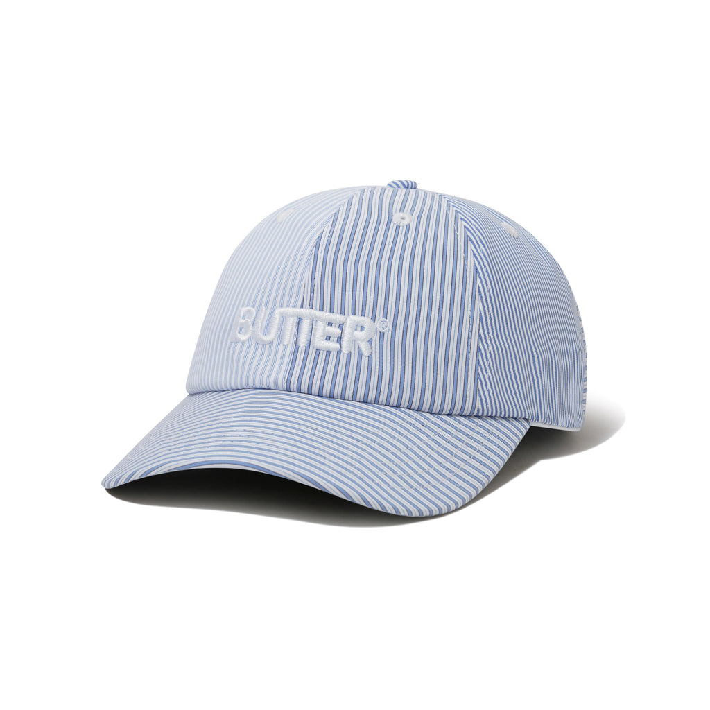 Rounded Logo 6 Panel French Blue Stripe