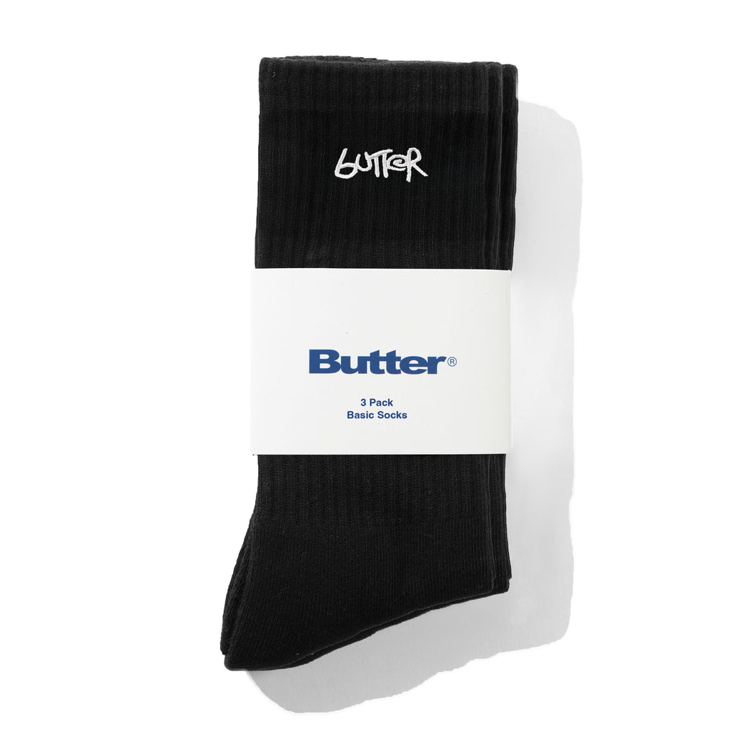 3-Pack Basic Socks Black
