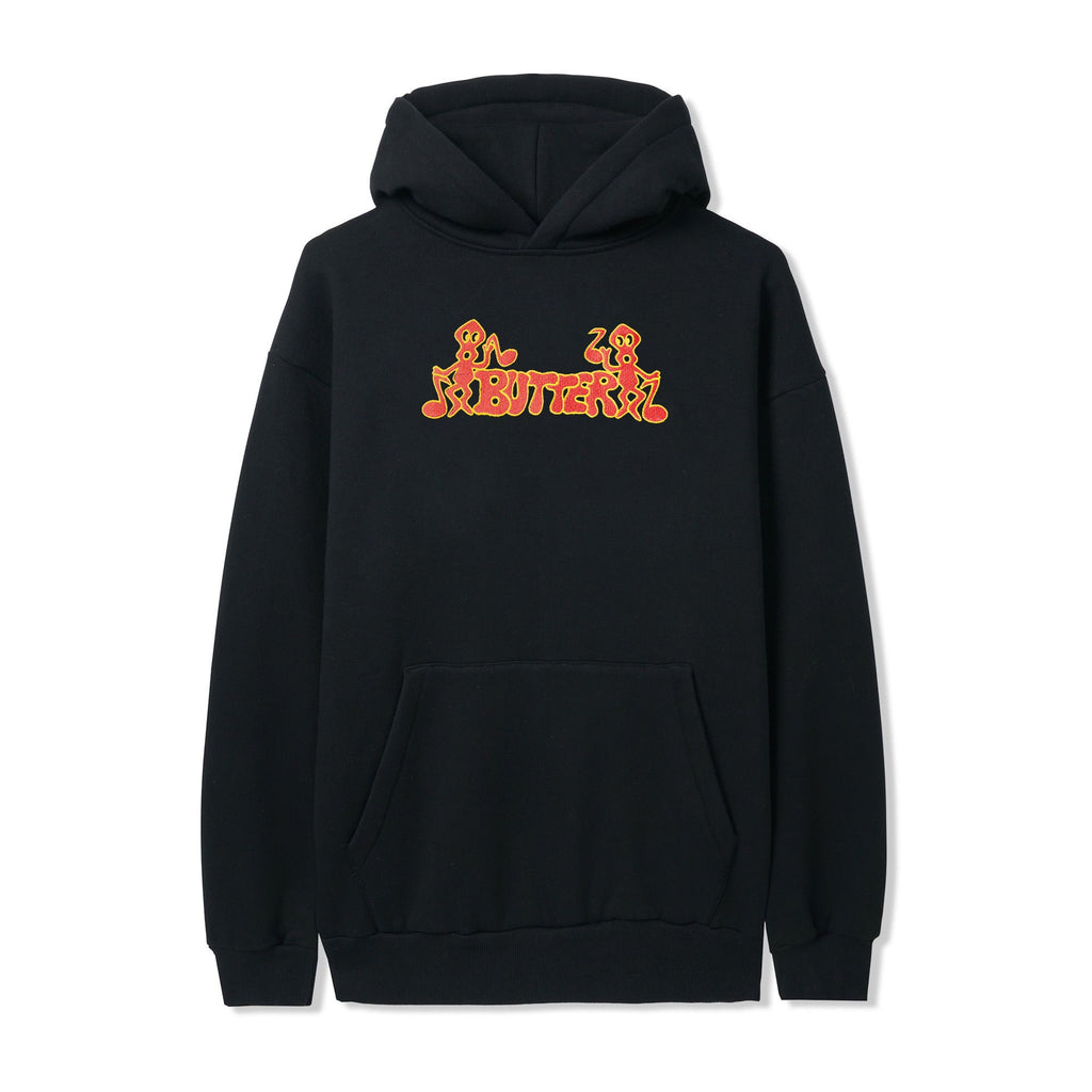 Notes Embroidery Pullover Hood