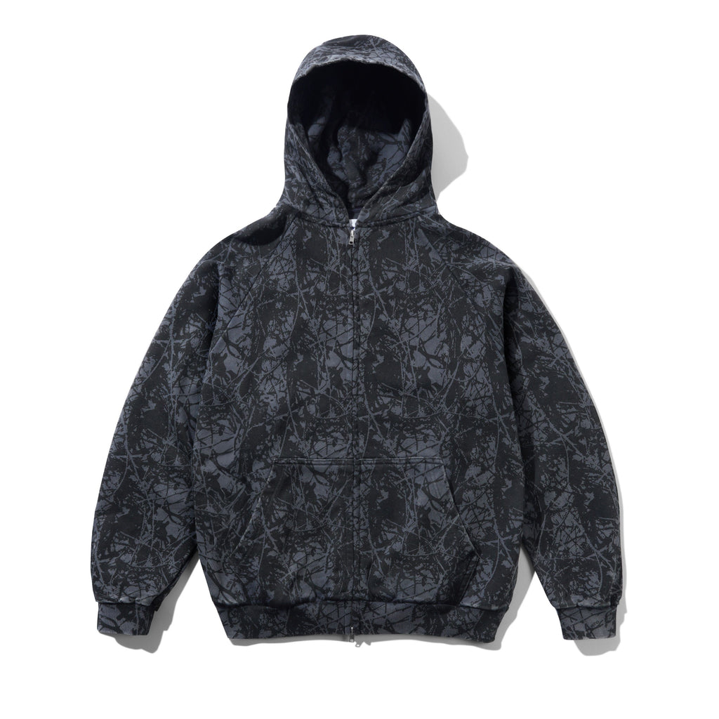 Woods Camo Zip-Thru Hood