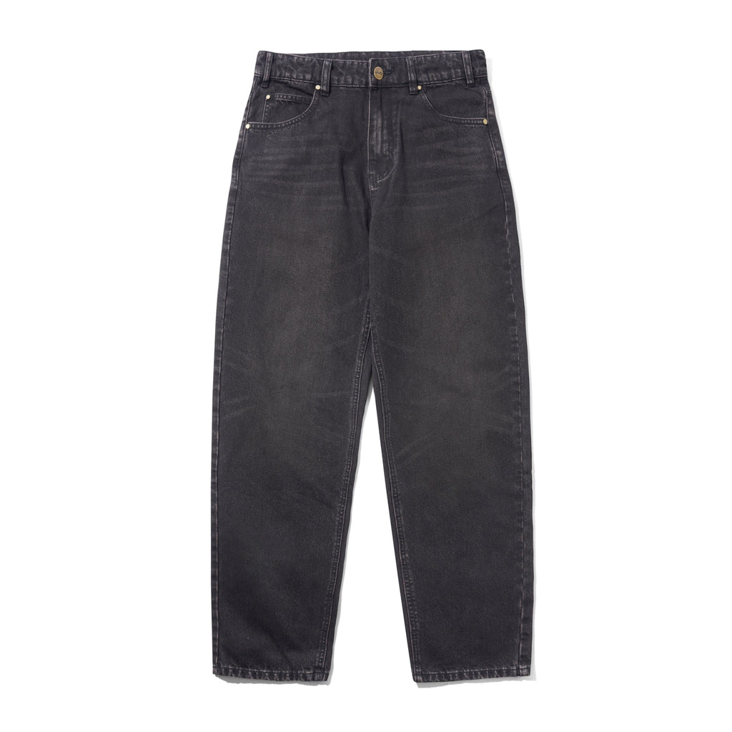 Straight Leg Denim Jeans Tinted Black