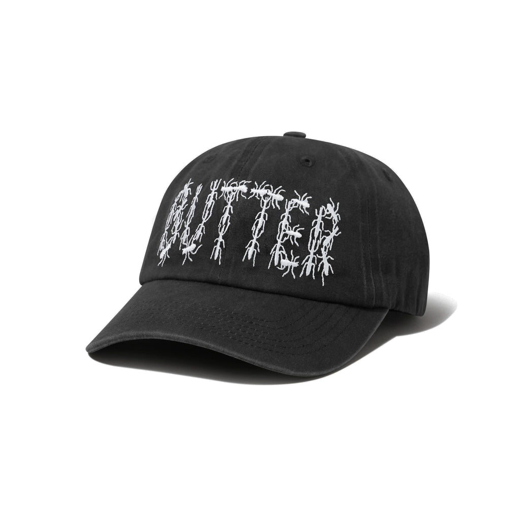 Ants 6 Panel Cap Washed Black