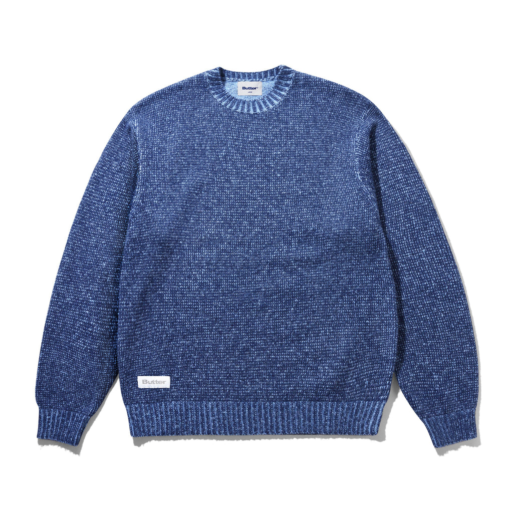 Textured Knit Sweater Navy