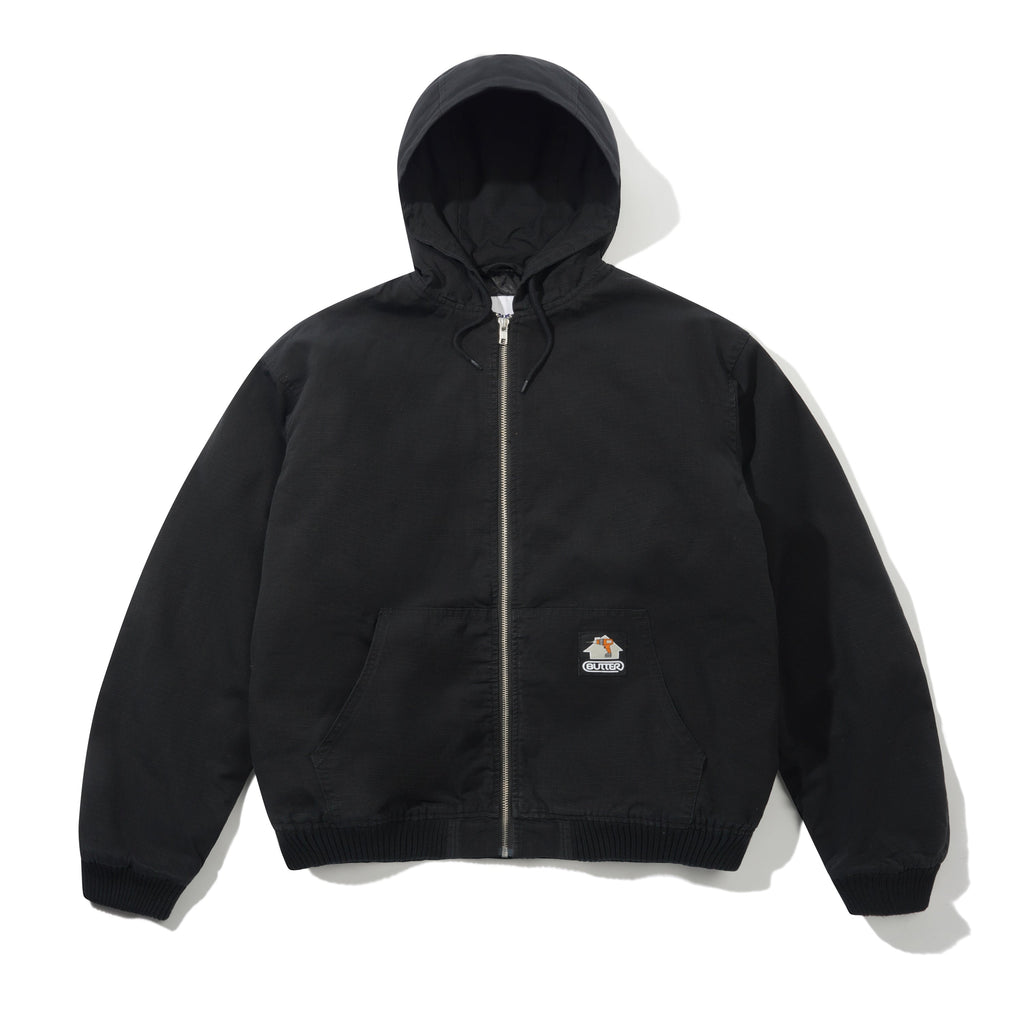 Ripstop Work Jacket Washed Black
