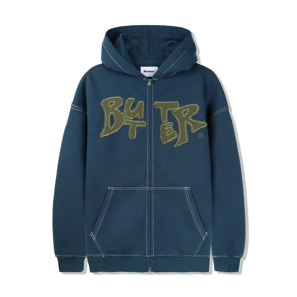 Fabric Applique Zip Thru Hood – Butter Goods