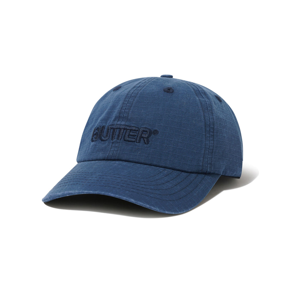 Ripstop Rounded Logo 6 Panel Navy