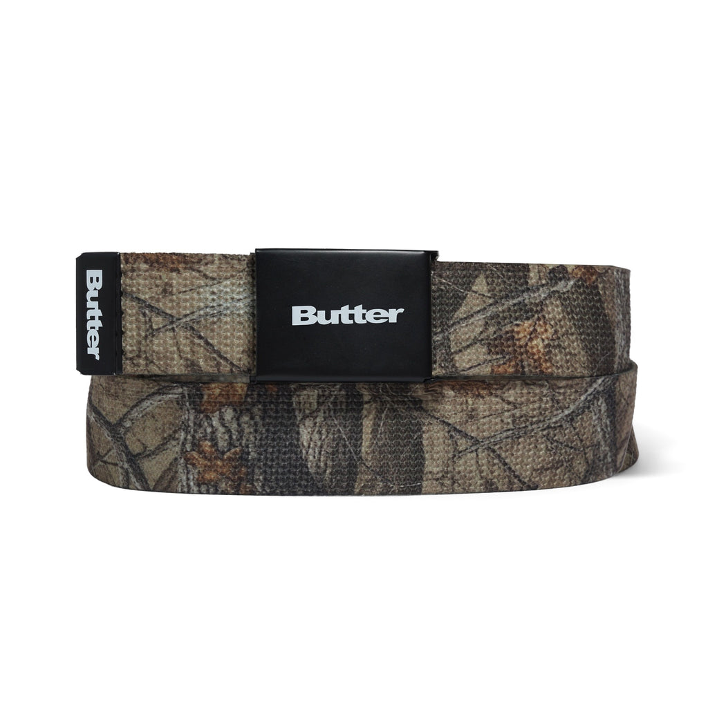 Logo Woven Belt Forest Camo