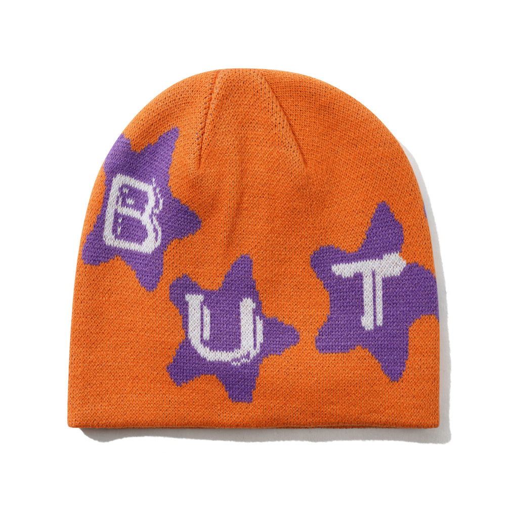 Stars Skully Beanie Orange