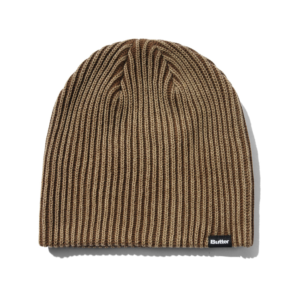 Ribbed Skully Beanie Washed Brown