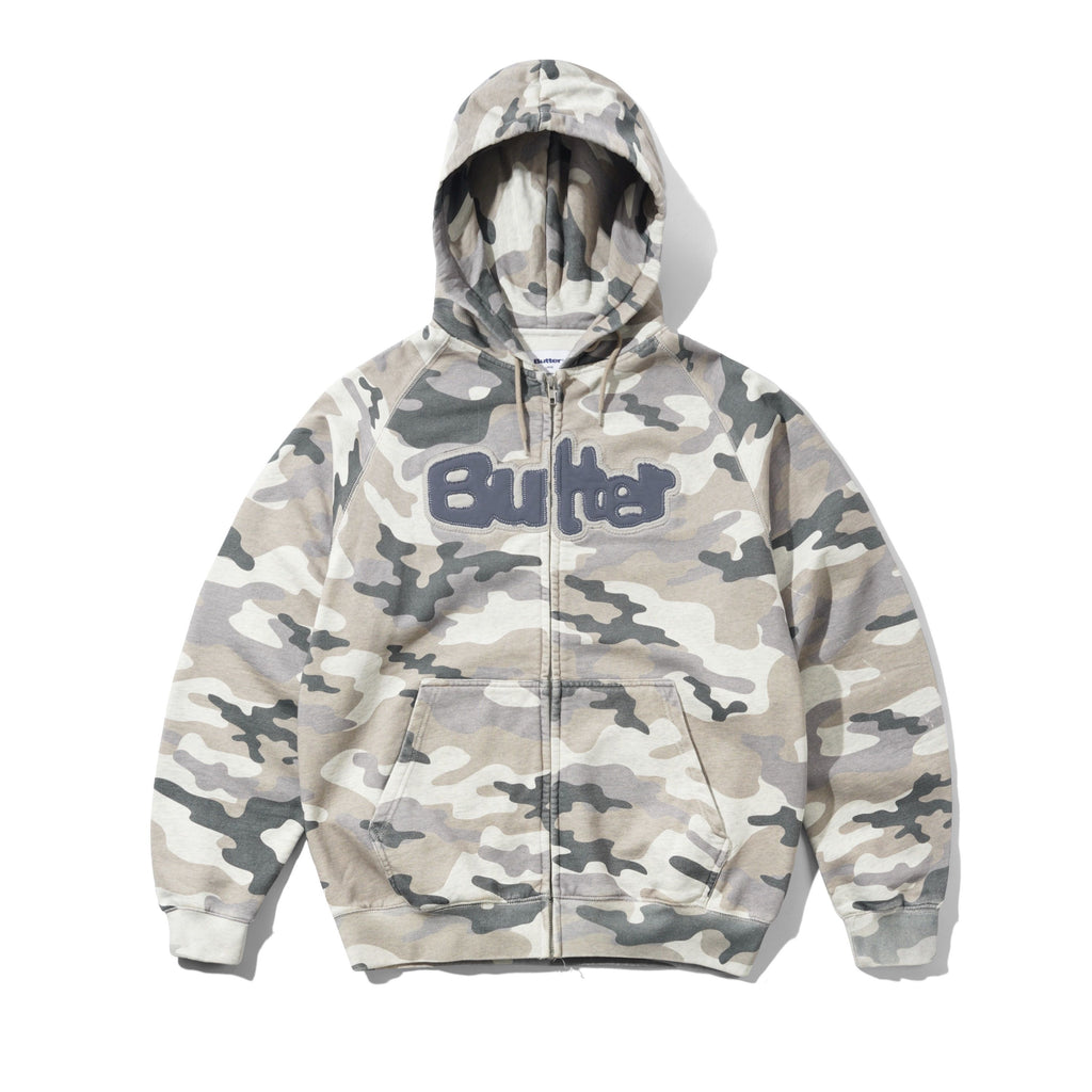 Stretch Zip-Thru Hood Snow Camo