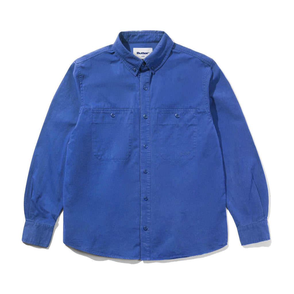 Abseil L / S Shirt Washed Cobalt