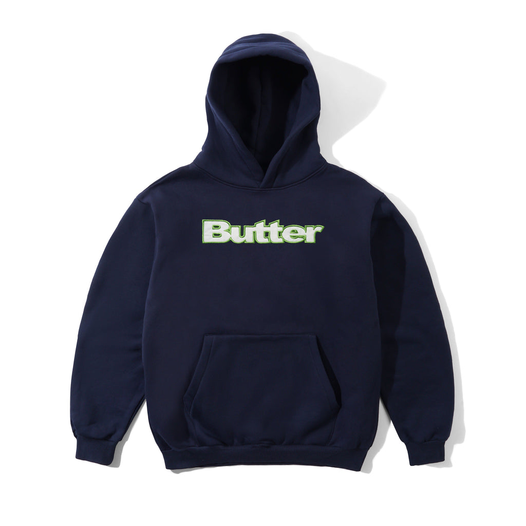 Satin Applique Pullover Navy