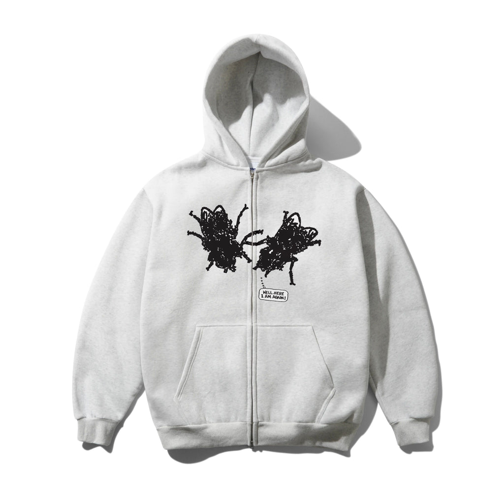 Again Zip-Thru Hood Ash