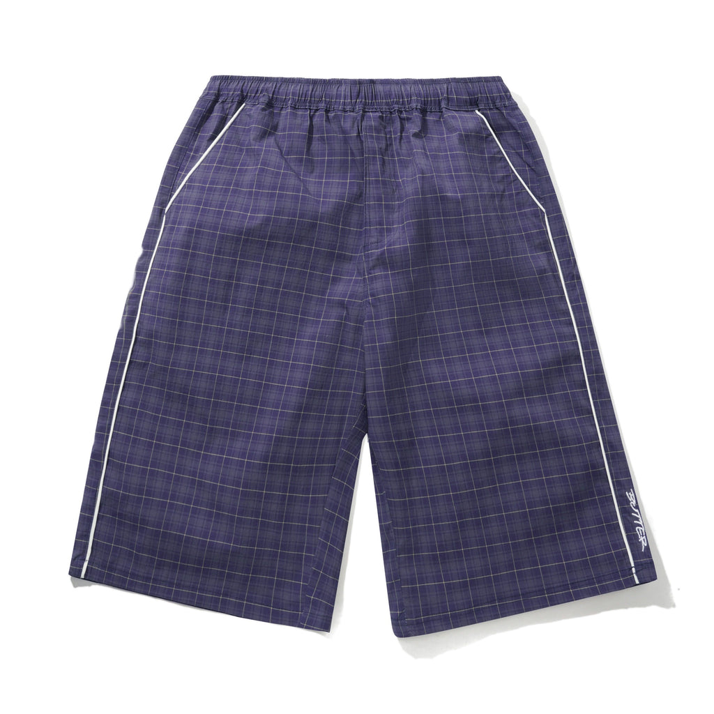 Main Shorts Navy Plaid