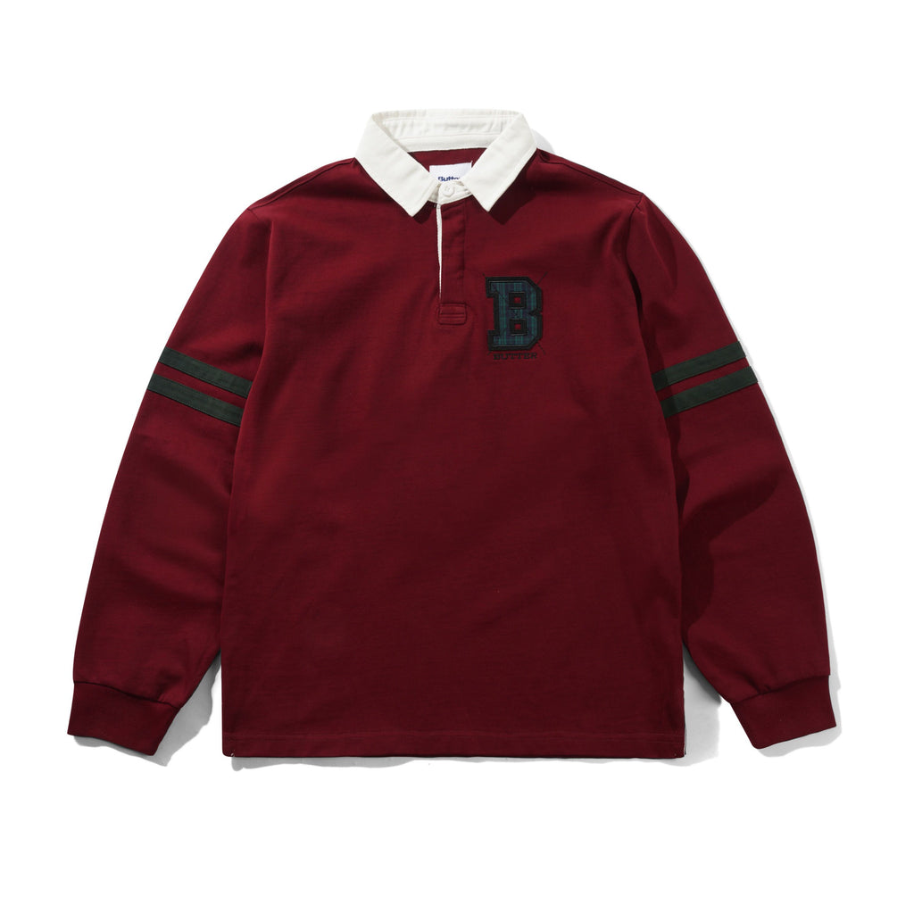 Applique Rugby Polo Burgundy