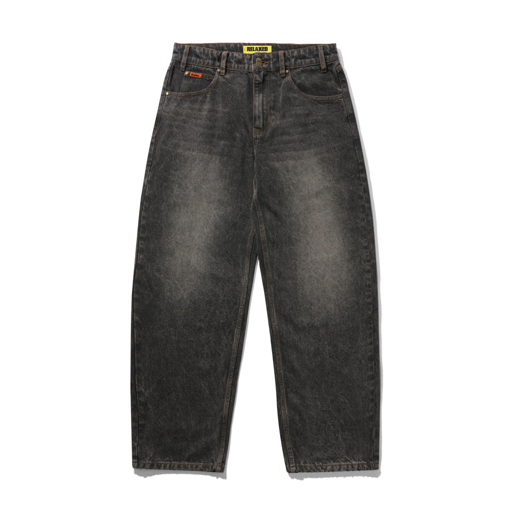 Relaxed Denim Jeans Faded Charcoal