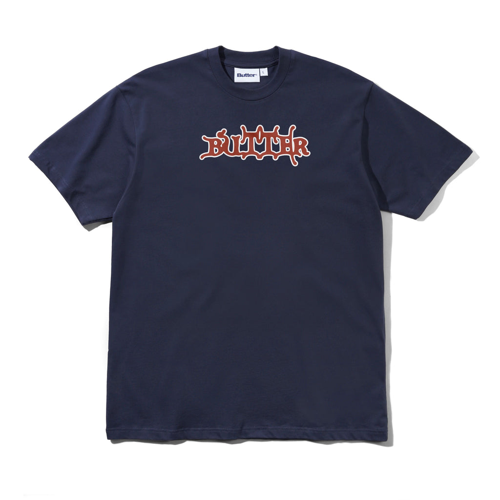 Serif Tee Navy