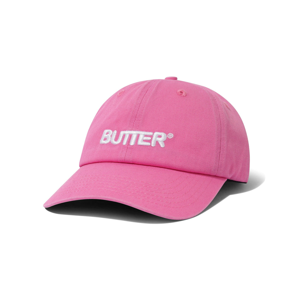 Rounded Logo 6 Panel Cap Washed Pink