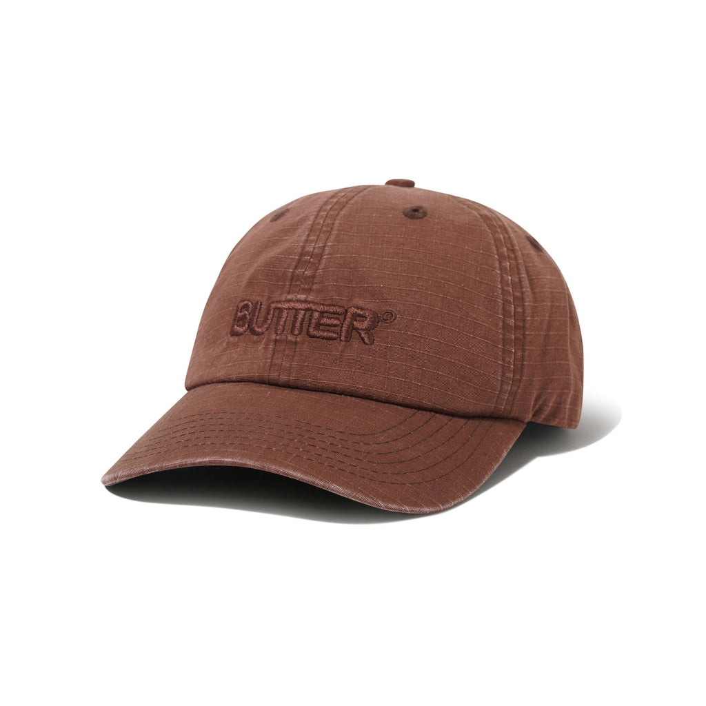 Ripstop Rounded Logo 6 Panel Brown
