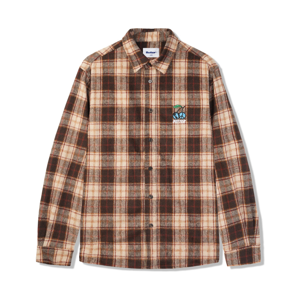 Cherry LS Plaid Shirt