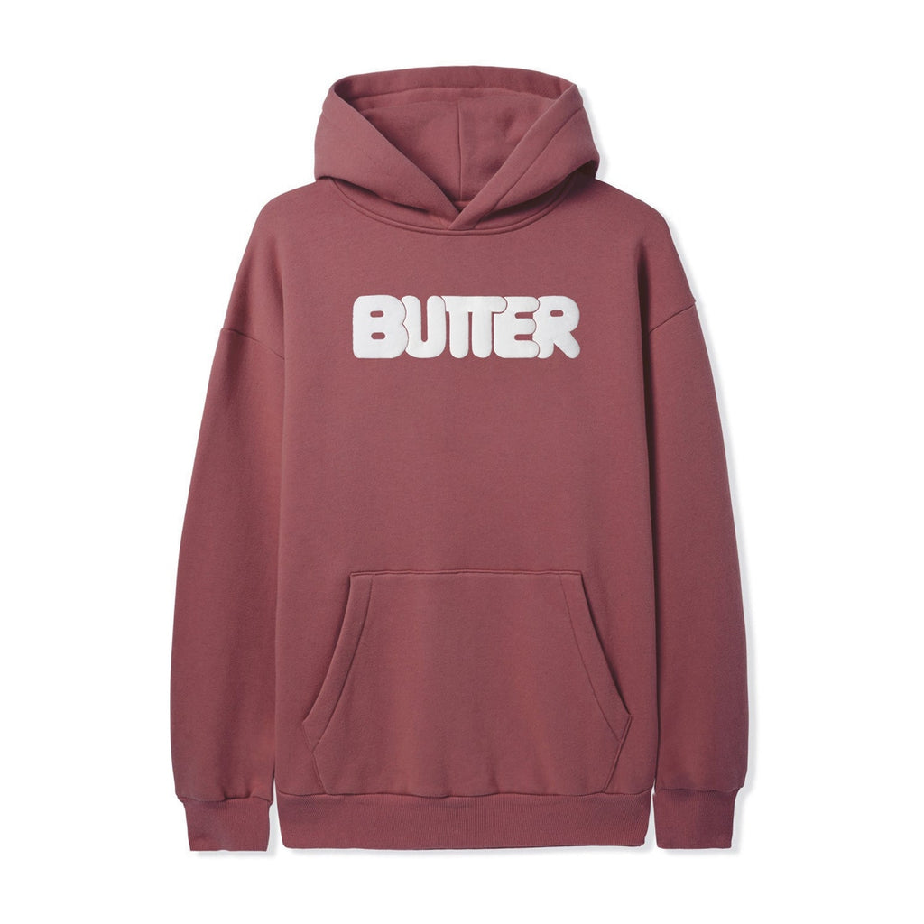 【BUTTER GOODS】 Rounded Logo Pullover Hood : Cornflower Finest Logo Pullover Hood, Black – Butter Goods