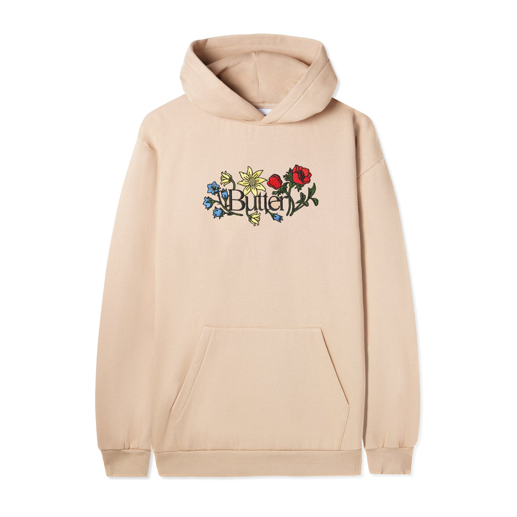 Floral Embroidery Pullover Hood