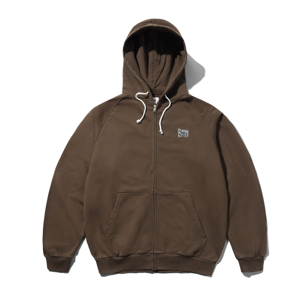 Sketch Zip-Thru Hood Washed Brown