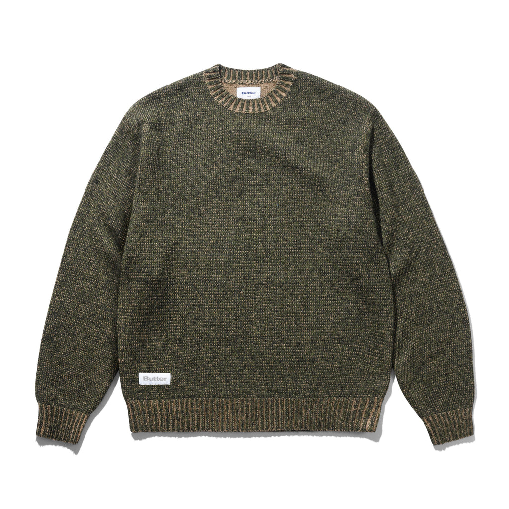 Textured Knit Sweater Army