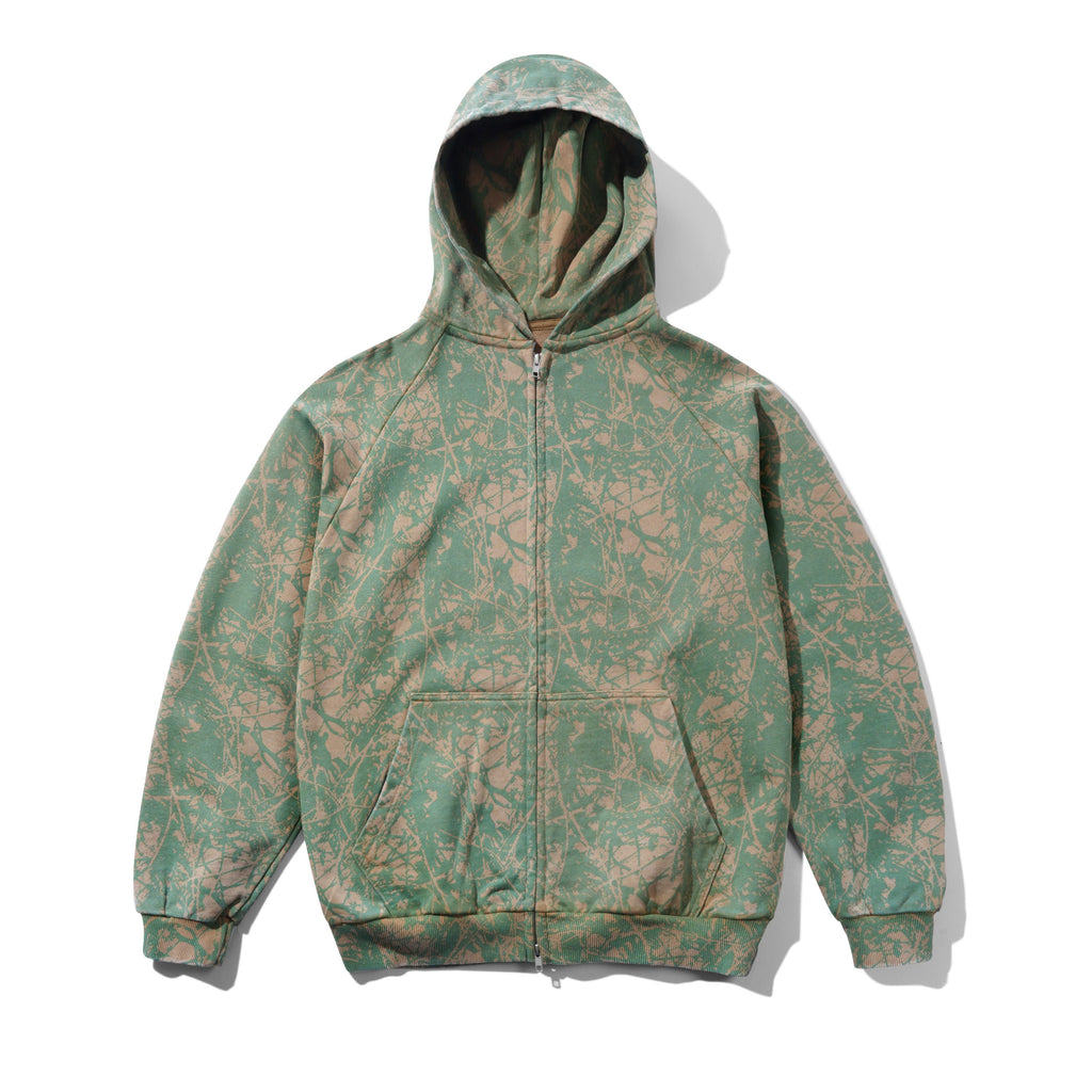 Woods Camo Zip-Thru Hood