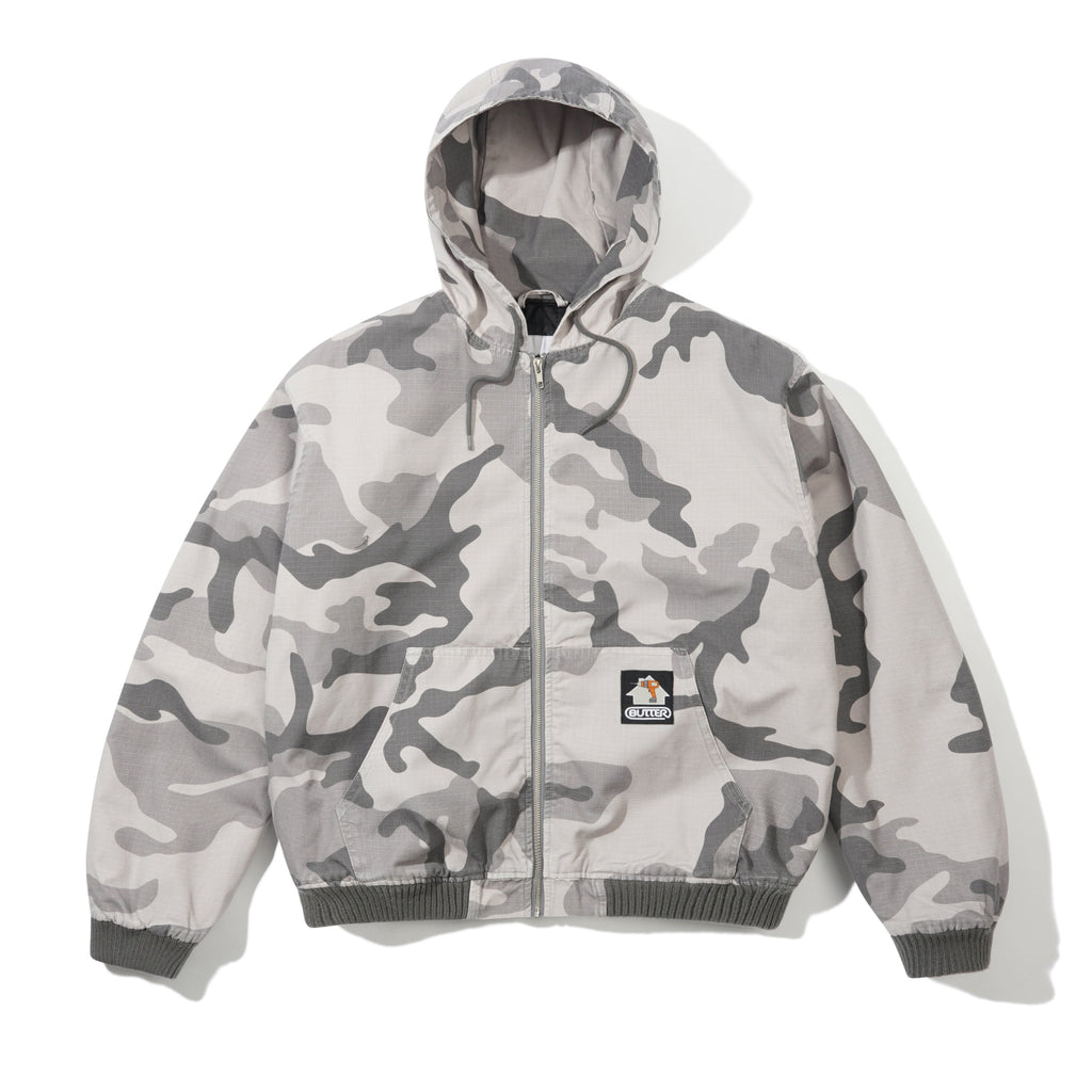 Ripstop Work Jacket Snow Camo
