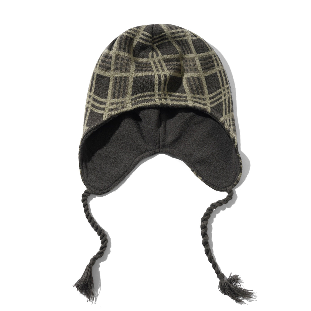 Ear Flap Beanie Plaid