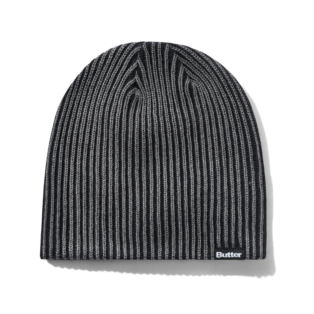 Ribbed Skully Beanie Washed Black