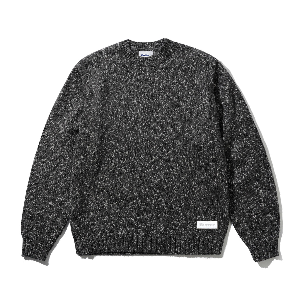 Speckle Knit Sweater Charcoal