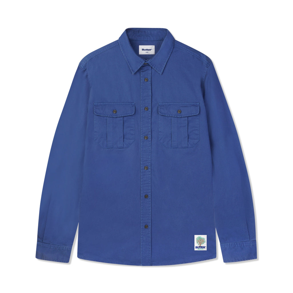 Washed Pocket Long Sleeve Shirt