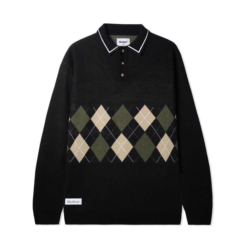 Diamond Knit Sweater - White