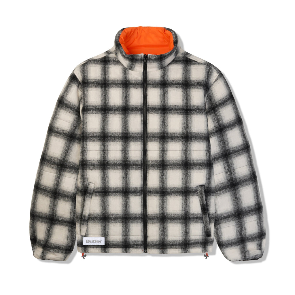 Reversible Plaid Puffer Jacket