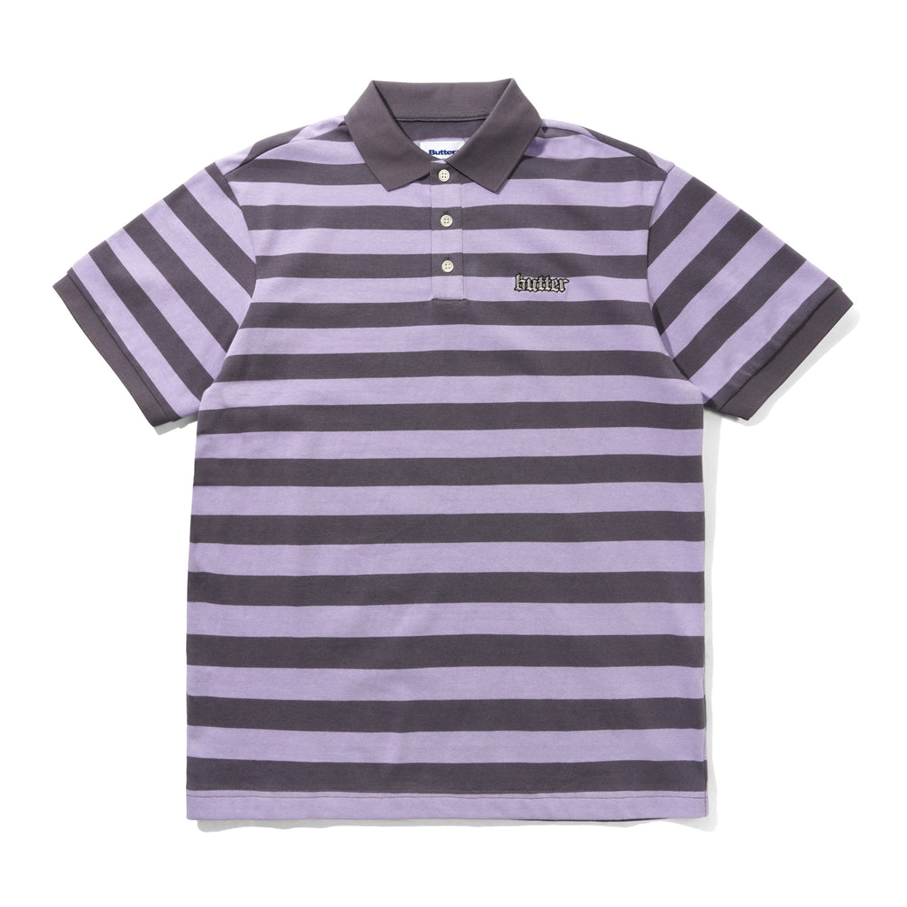 Striped Polo Shirt Purple / Dusk