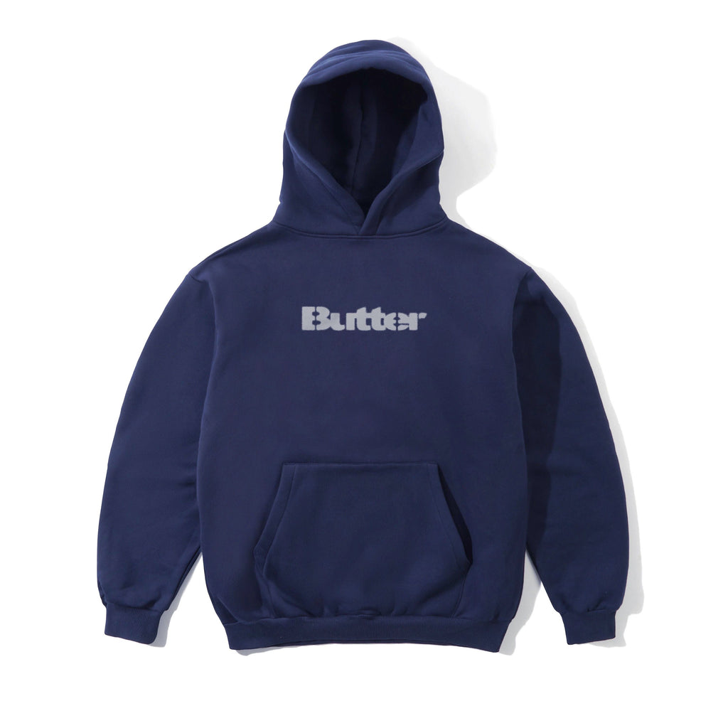 Stencil Logo Pullover Hood Navy