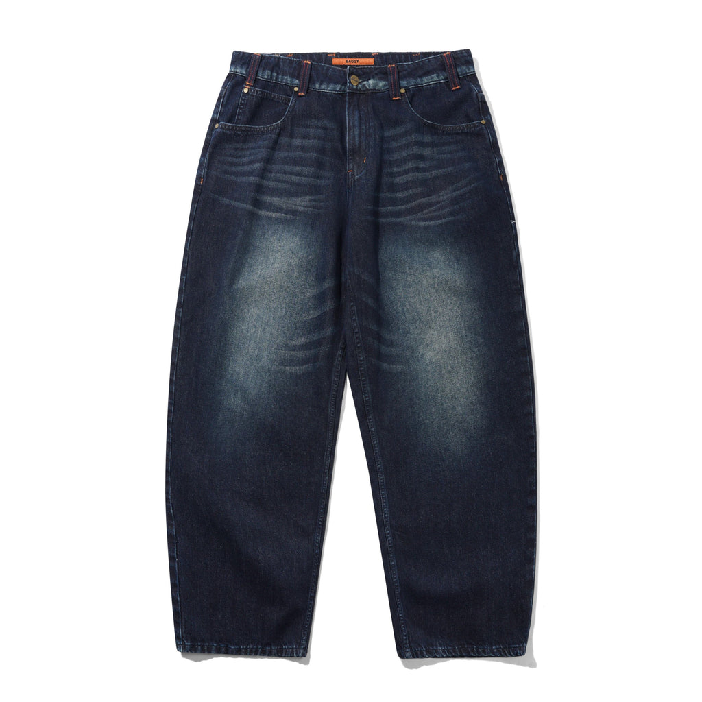 Serif Baggy Denim Jeans Worn Dark Indigo