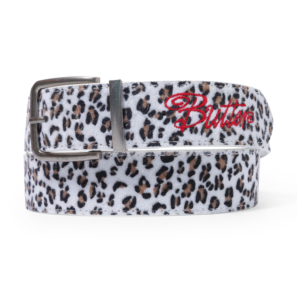 Animal Hide Belt Snow Leopard