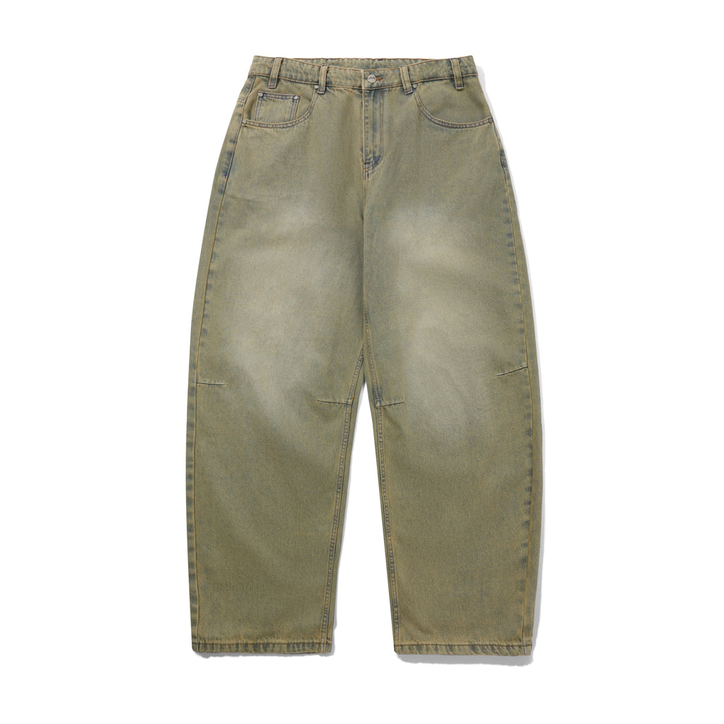 Wide Cut Denim Jeans Sunfade Blue