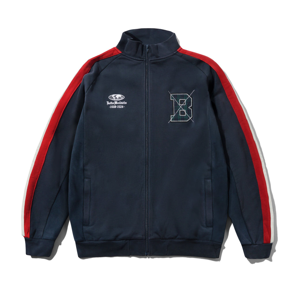 Relay Fleece Track Jacket Washed Navy