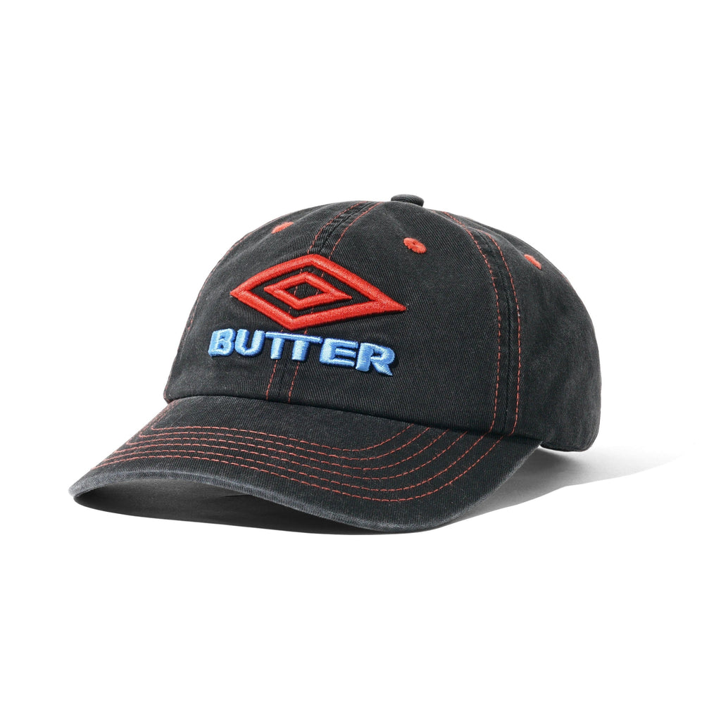 Diamond Logo 6 Panel Cap Washed Black