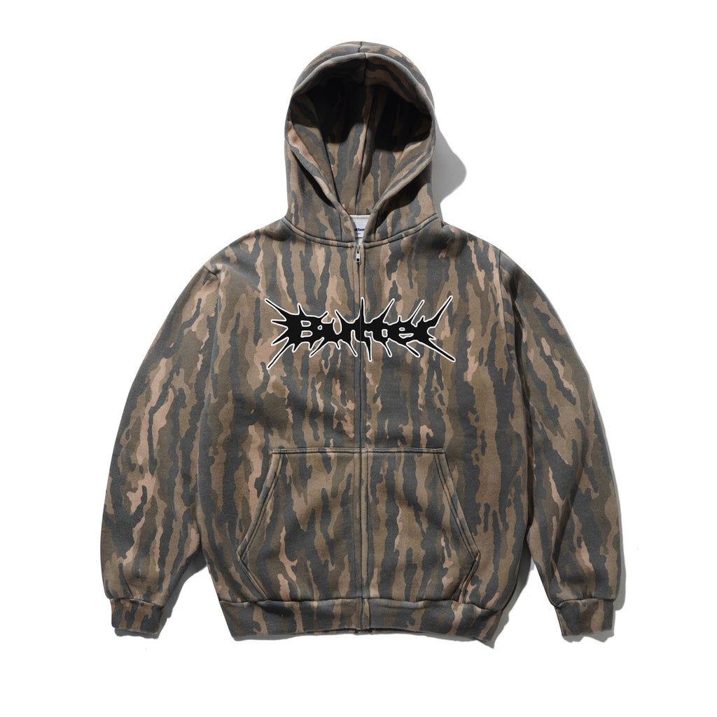 Nail Logo Zip-Thru Hood Frog Camo