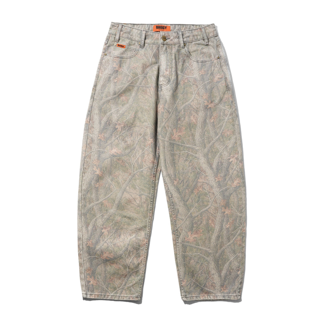 Baggy Denim Jeans Forest Camo