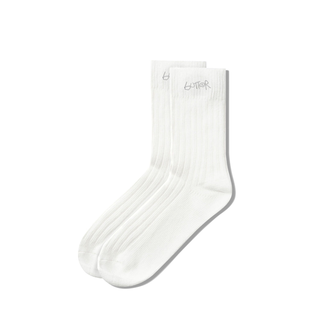 Mid-Cut Socks White
