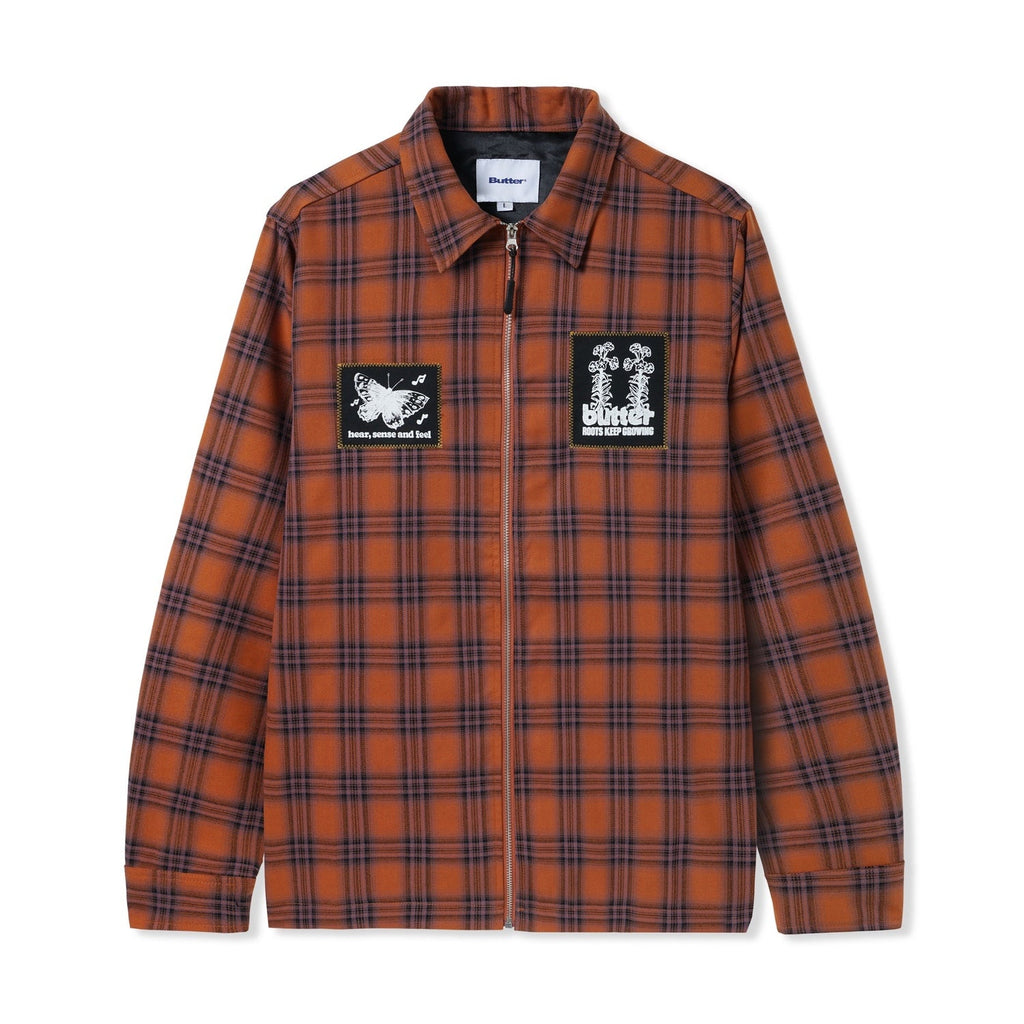 Melody Plaid Zip Overshirt