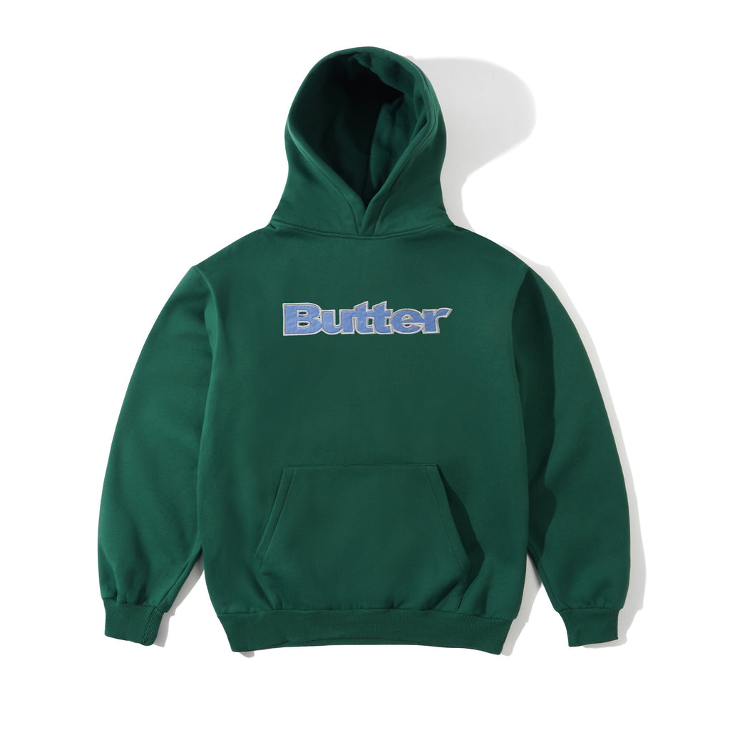 Satin Applique Pullover Forest Green