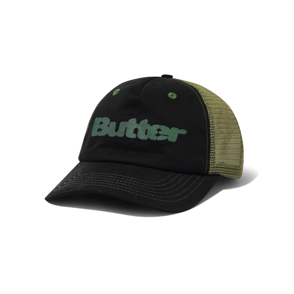 Stencil Trucker Cap Black
