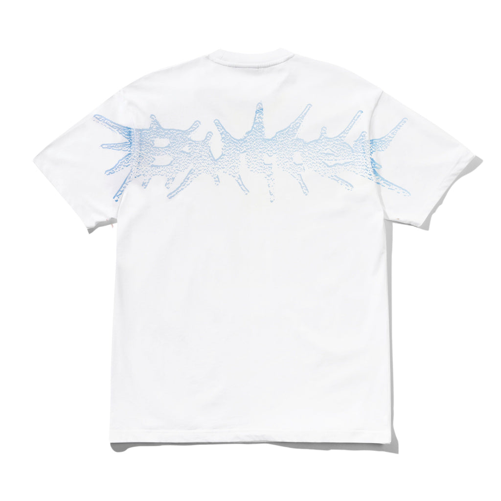 Nail Shoulder Print Tee White